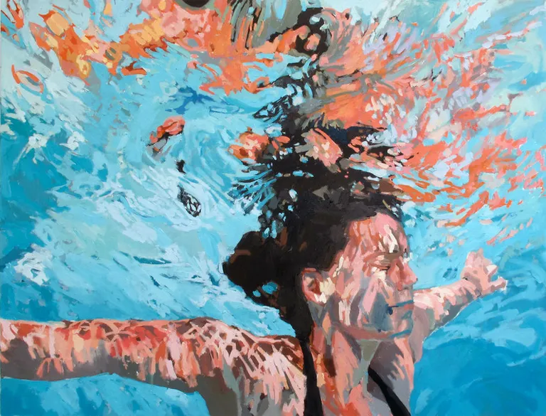 Rise and Sink, Samantha french, oil on canvas, 2012
