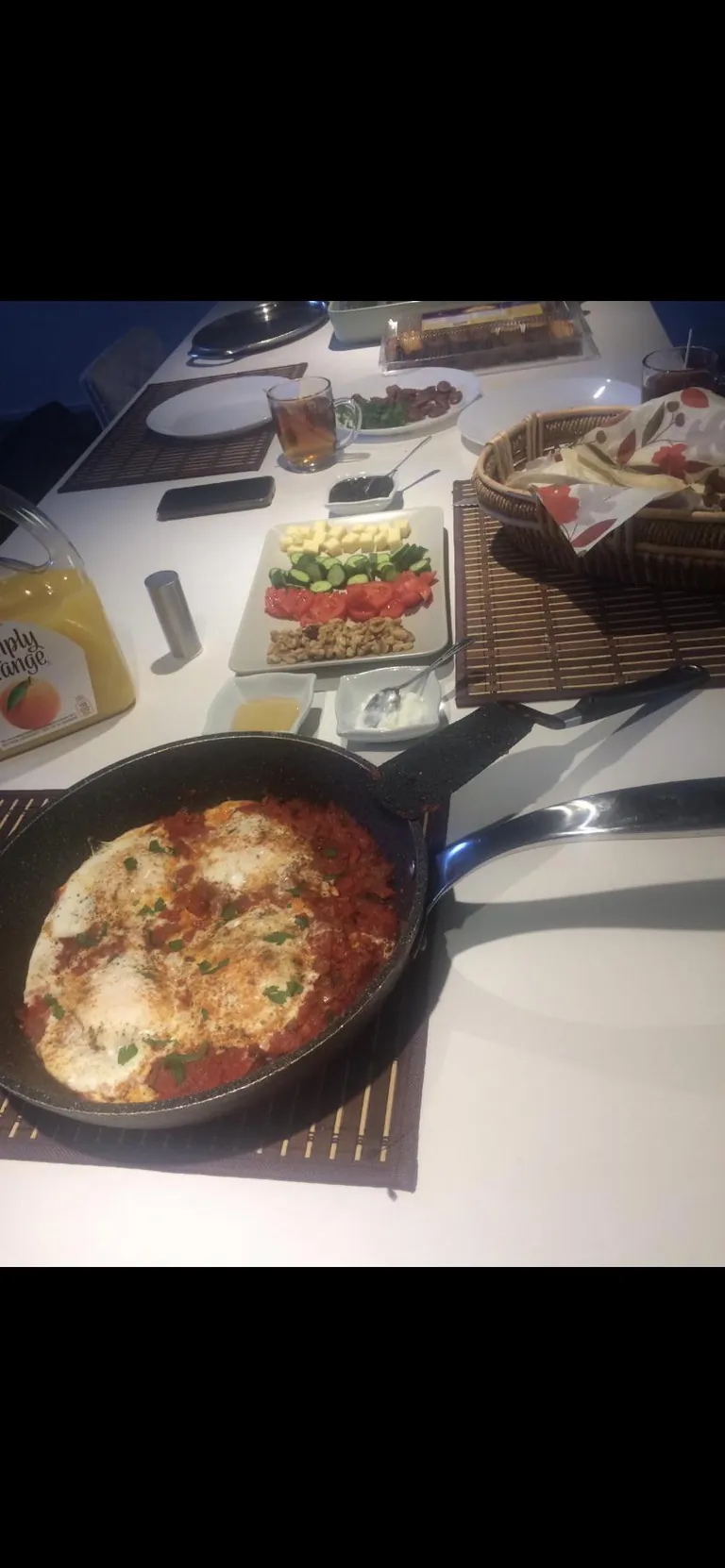 Got up extra early just to make a special traditional breakfast for the parents. Instead of having a good time i got yelled at for using the expensive teabags, at which point they both got up and left.