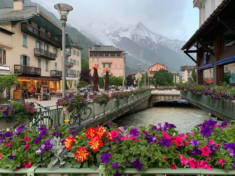 Chamonix, Mont Blanc, France - French Alps. This was my favorite of many scenic photos from my trip to this beautiful, lively town.
