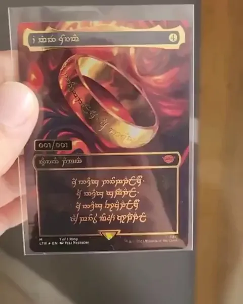 The guy who pulled “The One Ring” Magic card worth $2,600,000 took this video before sending it in for grading…