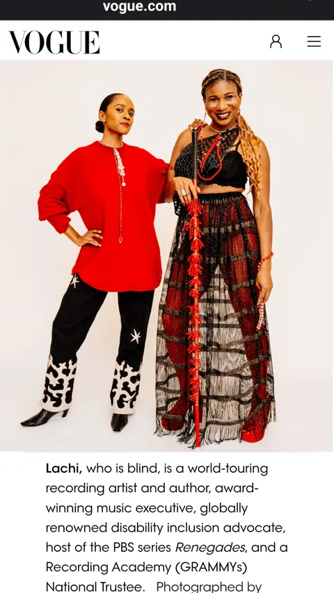 My SO is blind and I do her makeup, here's her look for a Vogue shoot we just did at the Tommy Hilfiger headquarters!