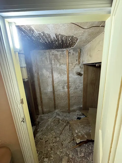 Built a wine closet under some stairs