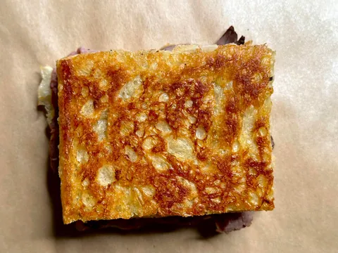 Roast beef on [homemade] focaccia