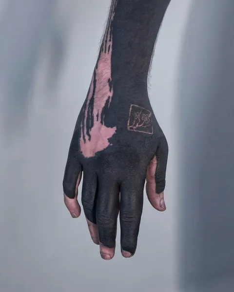 Negative Brushstrokes - 梅花 by Argon Tattoo (Edinburgh)