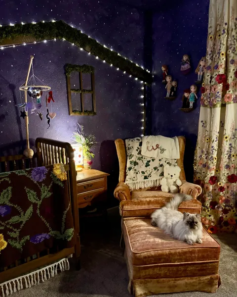 My daughter’s enchanted forest-themed nursery