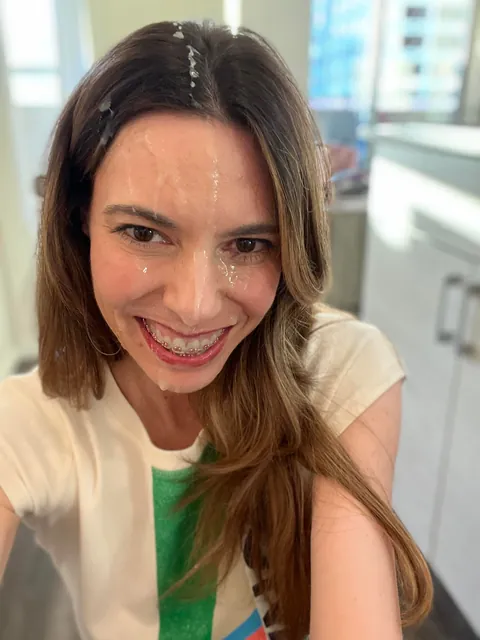 Where would you cum first — my face, my mouth, or all over these braces