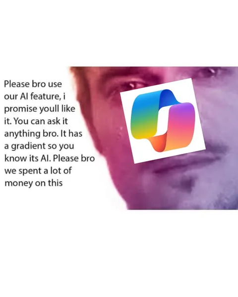 Copilot begging for attention