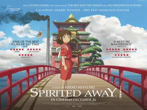 Poster for the Theatrical Re-Release of Hayao Miyazaki's 'Spirited Away' - Coming back to theaters on December 26th, the animated masterpiece follows the story of 10-year-old Chihiro, who inadvertently finds herself trapped in a fantastical world full of spirits and demons.