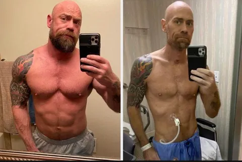 What Mike Schultz looked like after battling COVID-19 for 6 weeks in the hospital