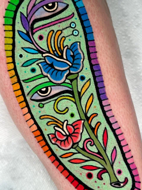 more pieces by me from 2025 • (IG: chidgeytattoos) • Austin, TX • Mirrored Perception