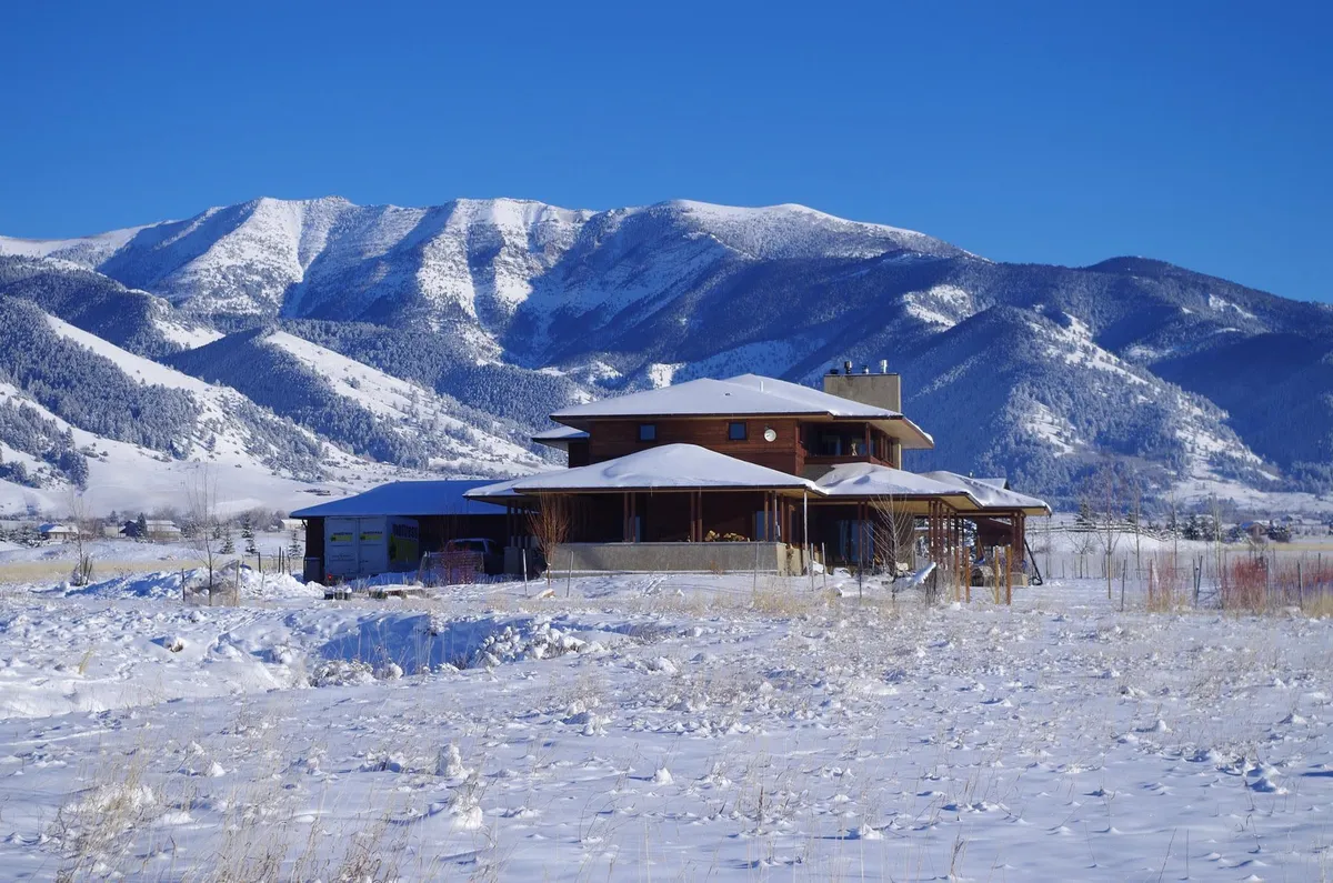 This is my house. I built it myself 9 years ago with help from friends.