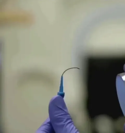 Magnetically controlled micro-thread developed by MIT that one day could navigate brain vessels to treat strokes