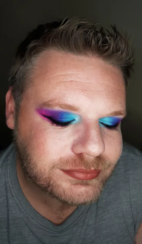 Sometimes it's gold, sometimes it's glitter... Other times it is an unblended mess!