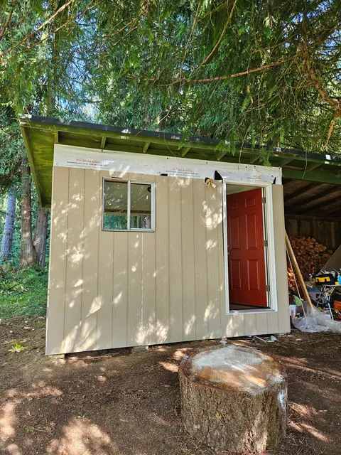 Proud completion of chicken coop to office conversion