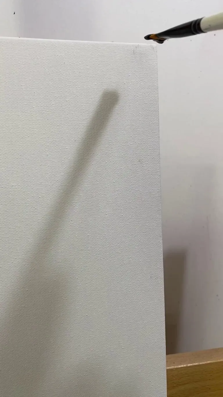 I painted an optical illusion. Does it work for you? Try blinking or squinting if not.