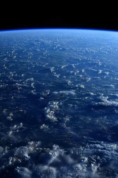 A shot of our home’s biggest ocean: Pacific ocean from ISS.