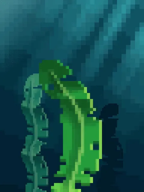 A kelp animation I made for my Minecraft Texture pack