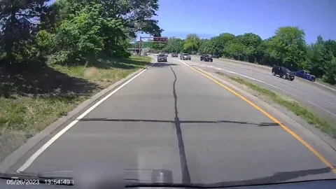 What not to do when you’re about to miss your exit [oc]