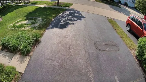Neighbor drives through front yard instead of using the driveway