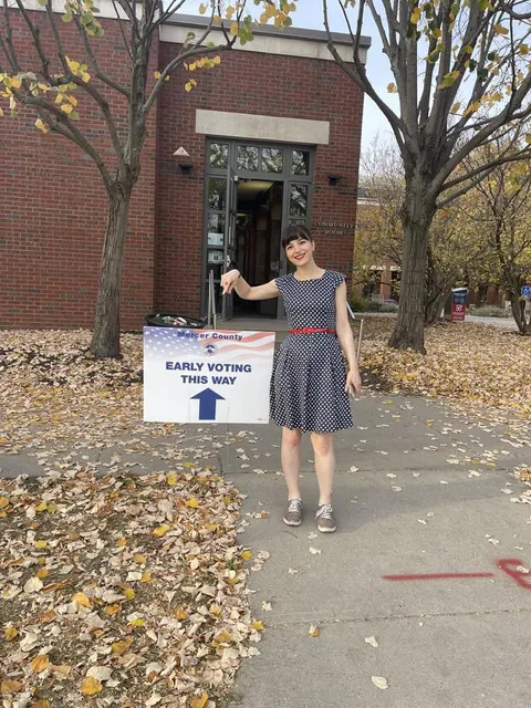 Voted for the first time team Harris/waltz