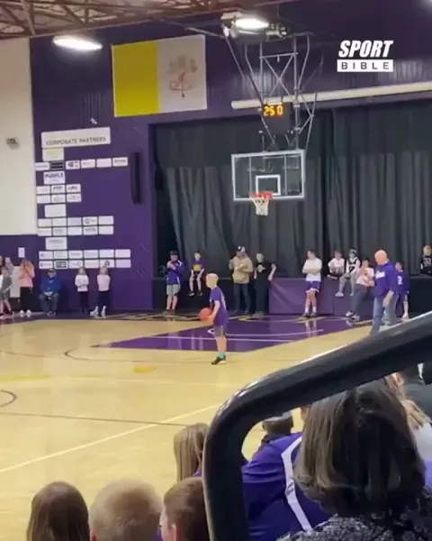 This kid sank four increasingly difficult shots in 25 seconds to win $10,000.