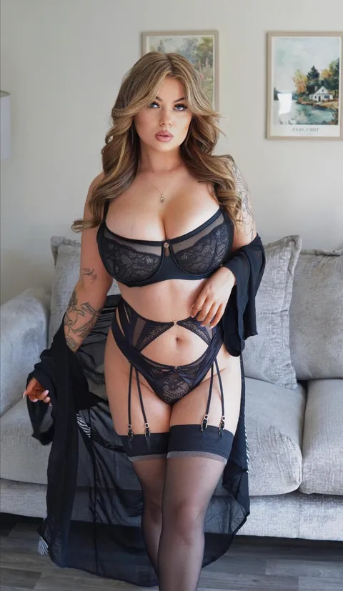 I love wearing a classic black set