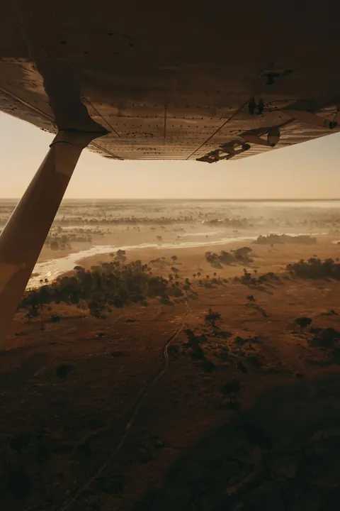 Took a scenic flight over the Okavango Delta in Botswana