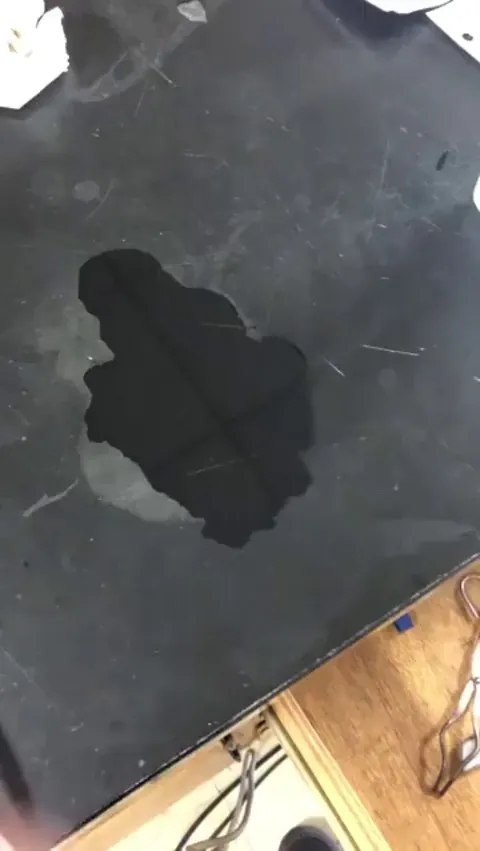 The manner in which the dry ice extinguishes the flame