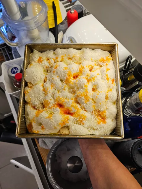 [Homemade] Herb, Garlic &amp; Parmesan Focaccia