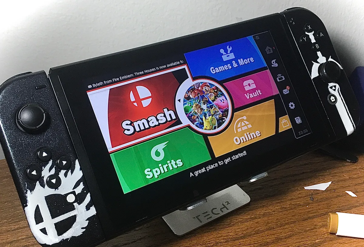 My custom painted switch joycons!