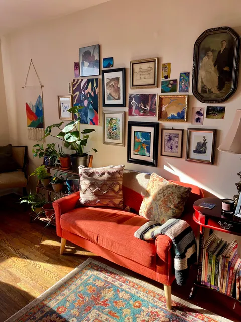 Love my cozy, eclectic apartment ✨