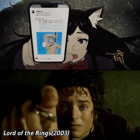 Some of the movie references used in the Chainsmoker Cat OP