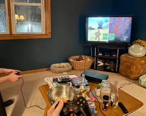 I found my PS2 and a few games while digging through my family’s storage. Ordered a pizza, grabbed some beers, and played couch co-op with a buddy for the first time in 20 years. Good times.