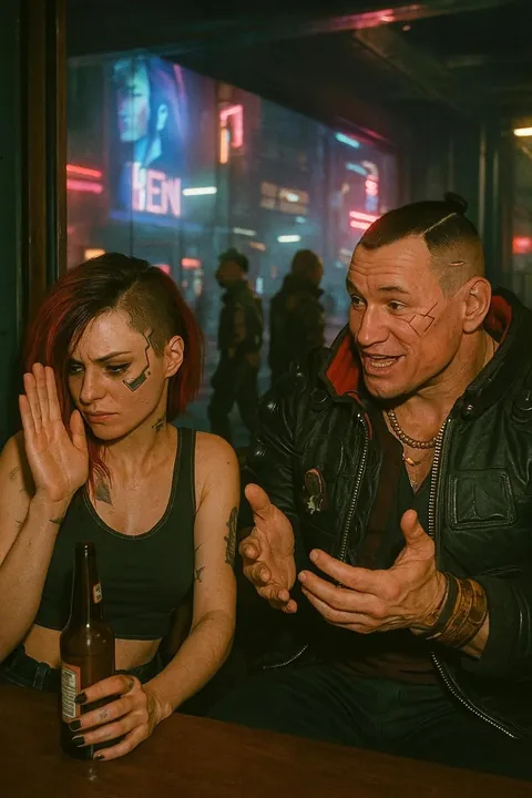 Cyberpunk grungy Candid Photos