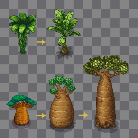 We'd like to share with you a little evolution of trees