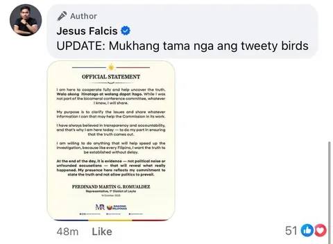 Chiz Escudero is gonna be so cooked according to Atty. Jesus Falcis’ tweety birds in the House and Senate