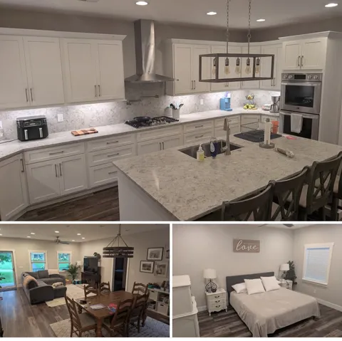 My wife asked me to pick up the house while she was out.  The condition of house before she left.