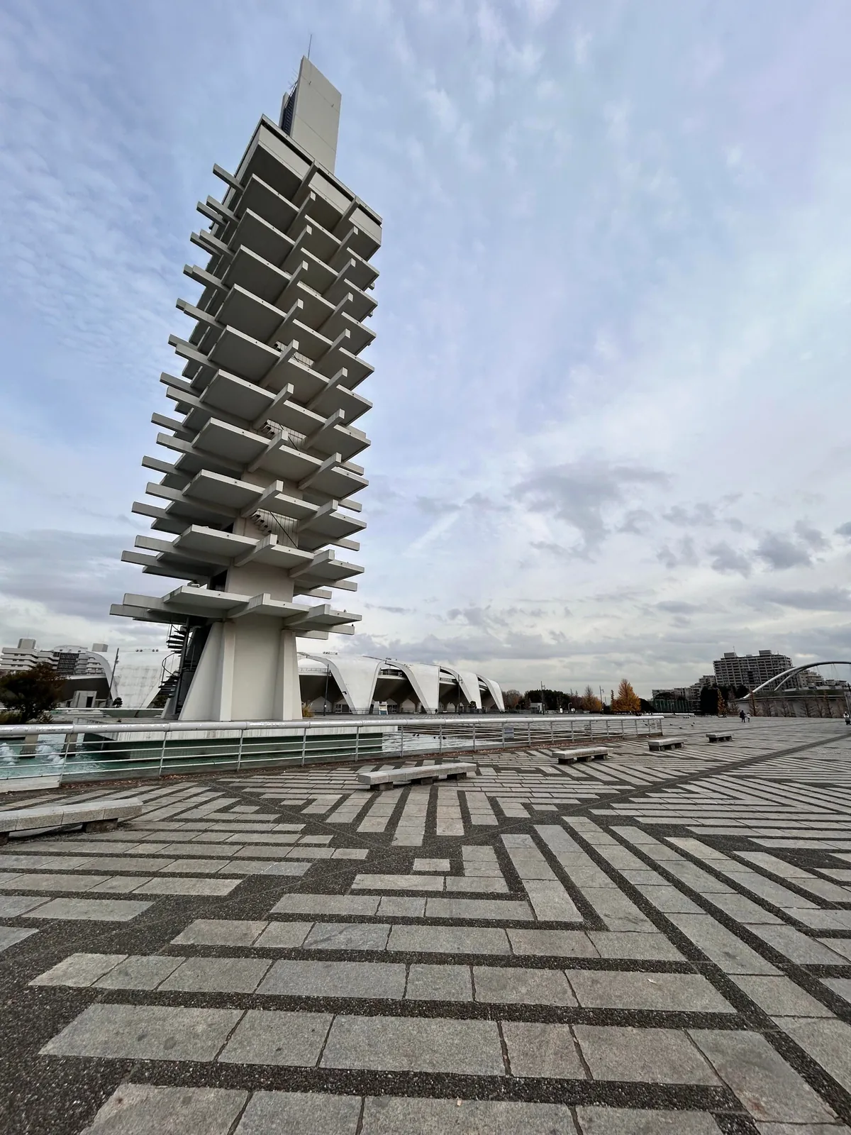 Strange, apparently functionless tower in Komazawakoen, Tokyo