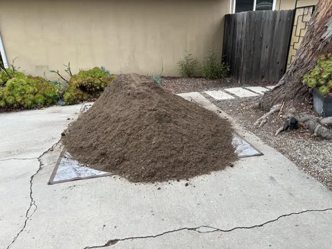 This is what 3 cubic feet of garden soil looks like in your drive way