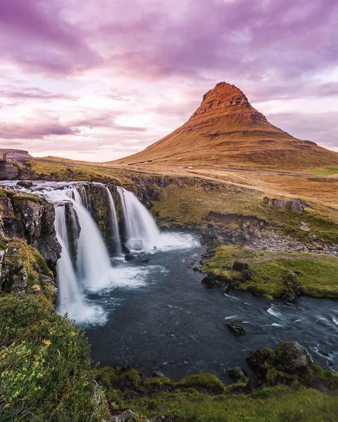 Took this photo of the Game of Thrones Mountain. Kirkjufell, Iceland.