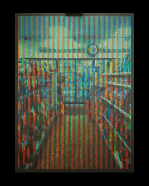 Feels right to post my painting here, 7-Eleven, RGB oil on aluminum, 48x36"