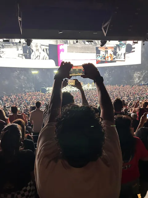 Every standing and recording when in a seated section for a concert.