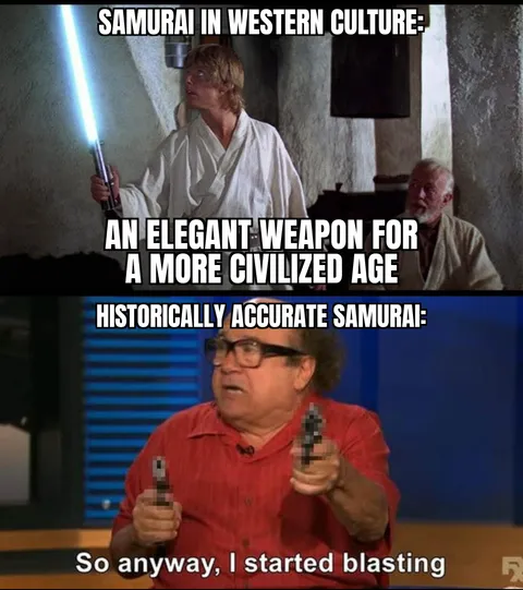 Who said samurai don't use guns?