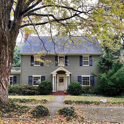1938 Colonial Revival house in Asheville, Buncombe County, North Carolina.