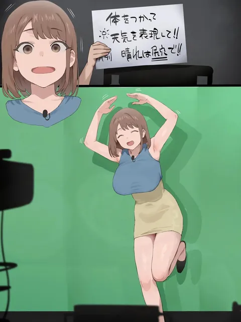 Being a news caster isn't what she expected