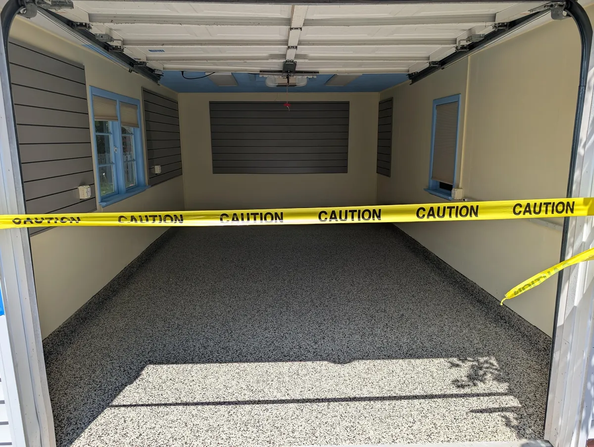 Completed my Tron-themed garage/workshop project