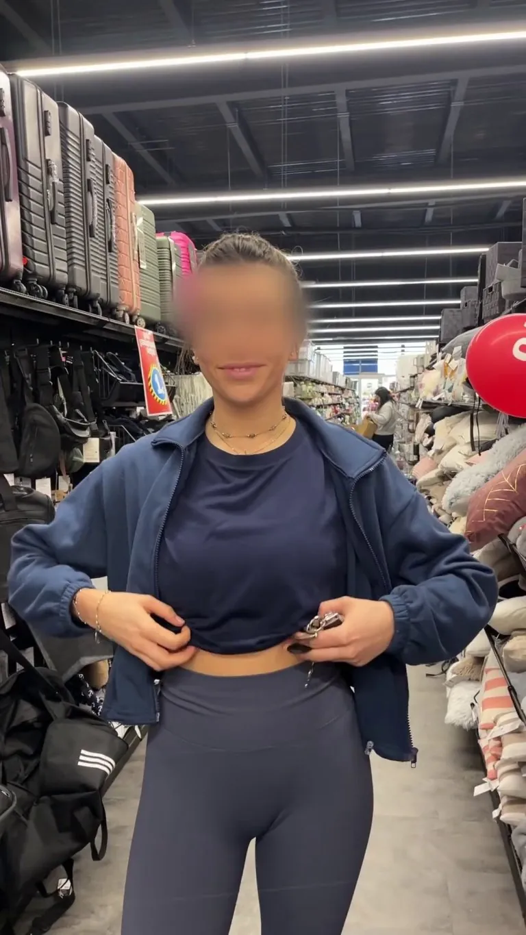 Just a naughty lil accident in the store