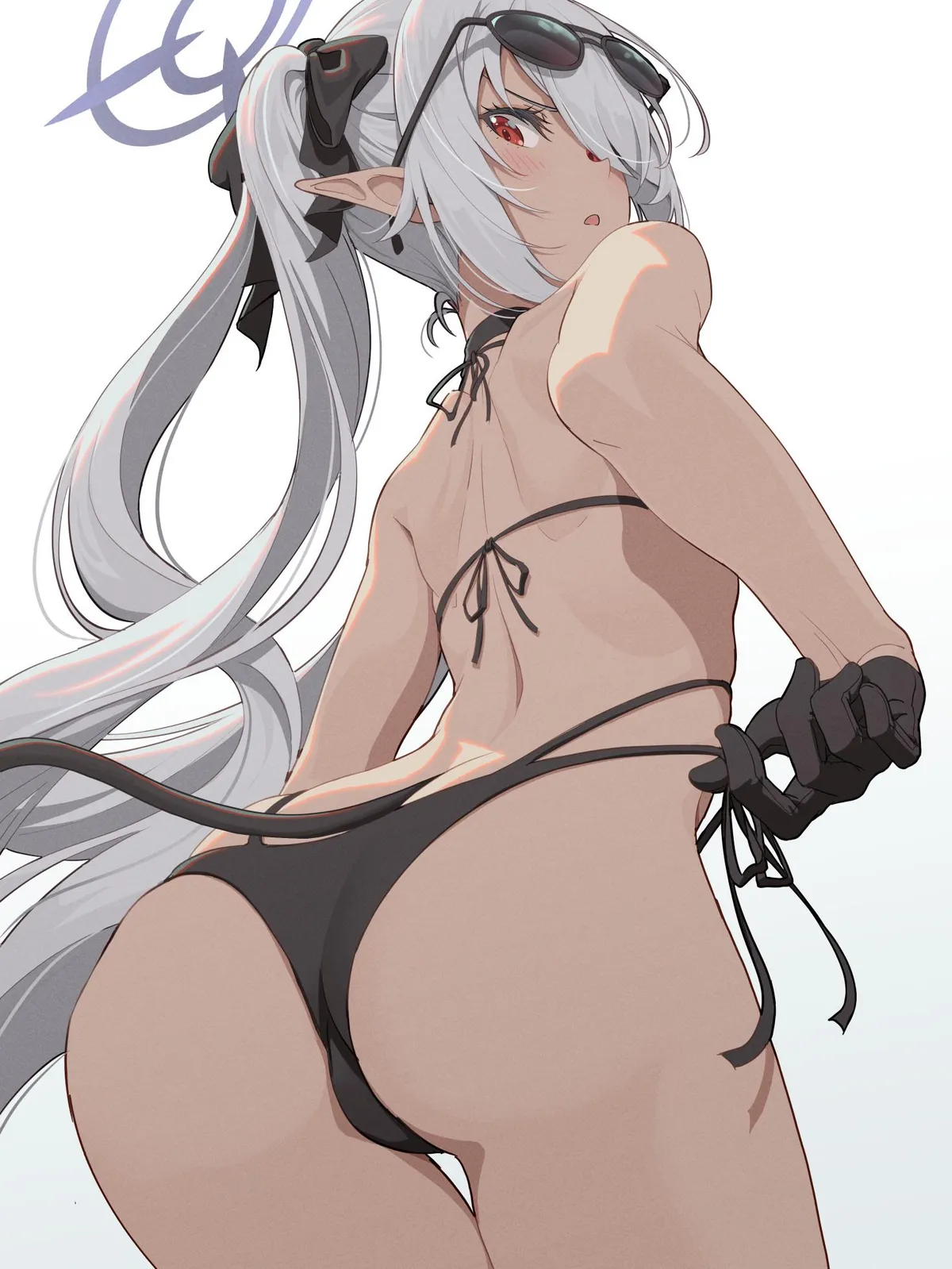 Iori From Behind [Blue Archive] (PinaxPinakes)