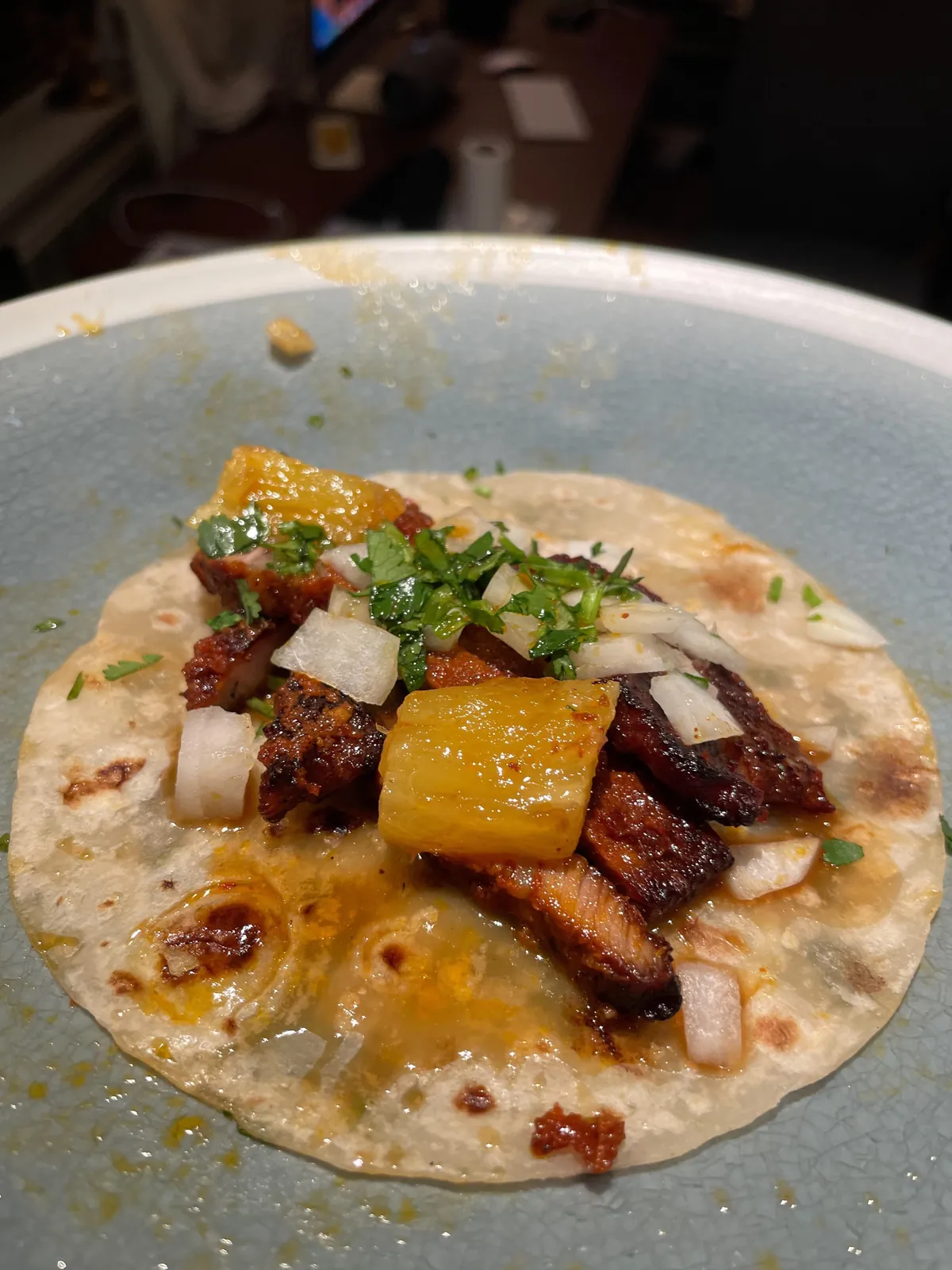 Made Al Pastor tacos with a 5 lb. pork butt (steps) [homemade]