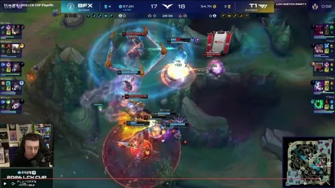 Kellin hits a frame perfect Mikaels in BFX vs. T1 game 1